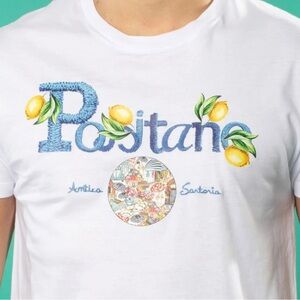 Antica Sartoria White Positano Kids Tee NWT 7/8